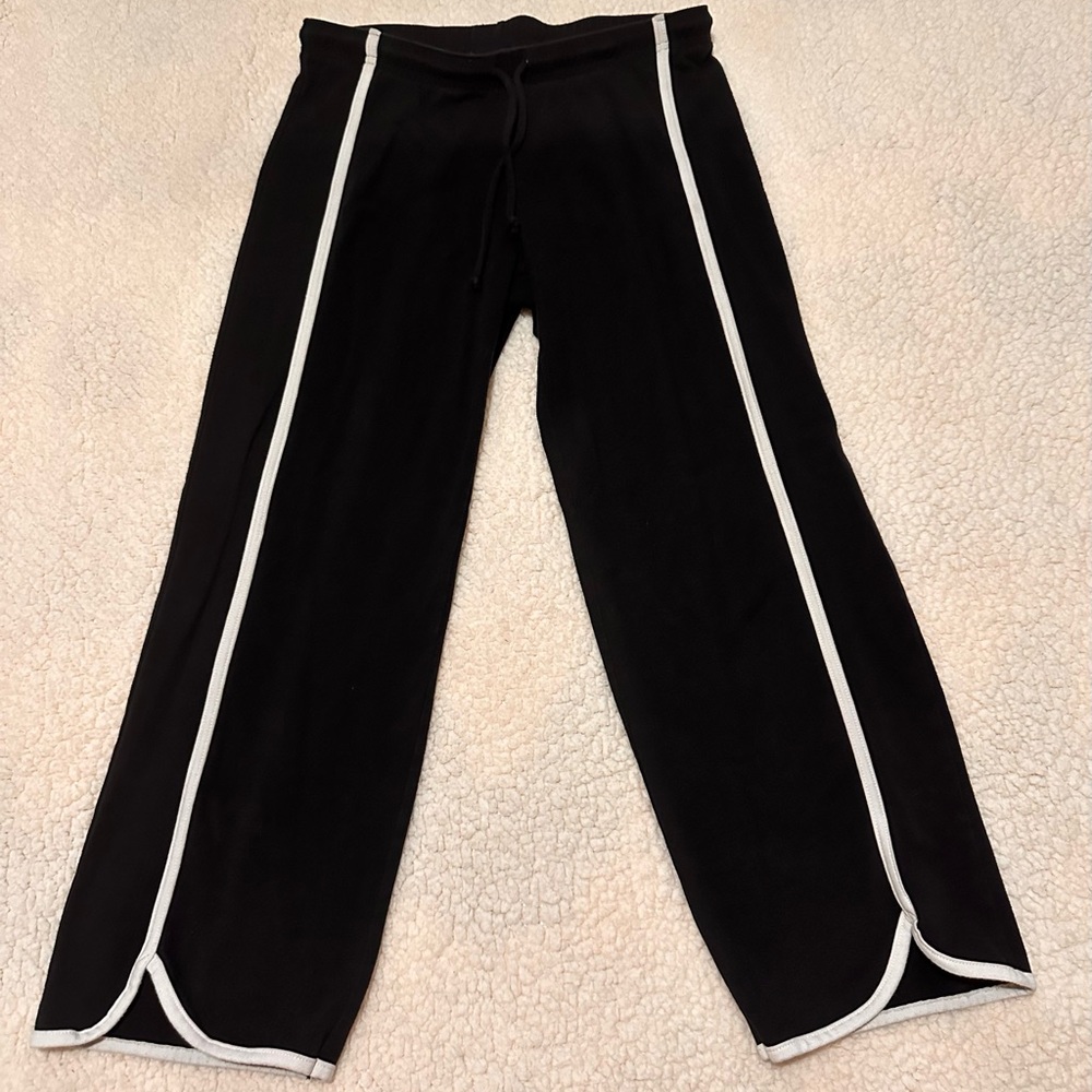Weekends by Marika Pedal Pusher Clam Digger Capri Pants Black & white size Med - Picture 2 of 8
